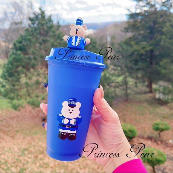 Starbucks 2022 Thailand Nutcrackers stopper with Reusable color changing hot cup - Picture 3 of 5